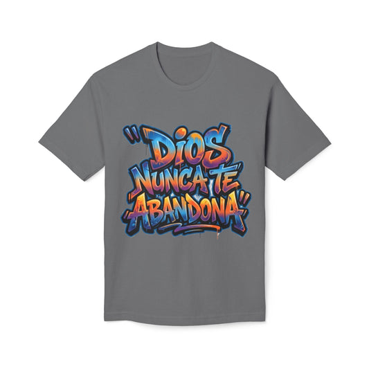 Dios Nunca Te Abandona Graphic T-Shirt — Colorful Spanish Faith Tee