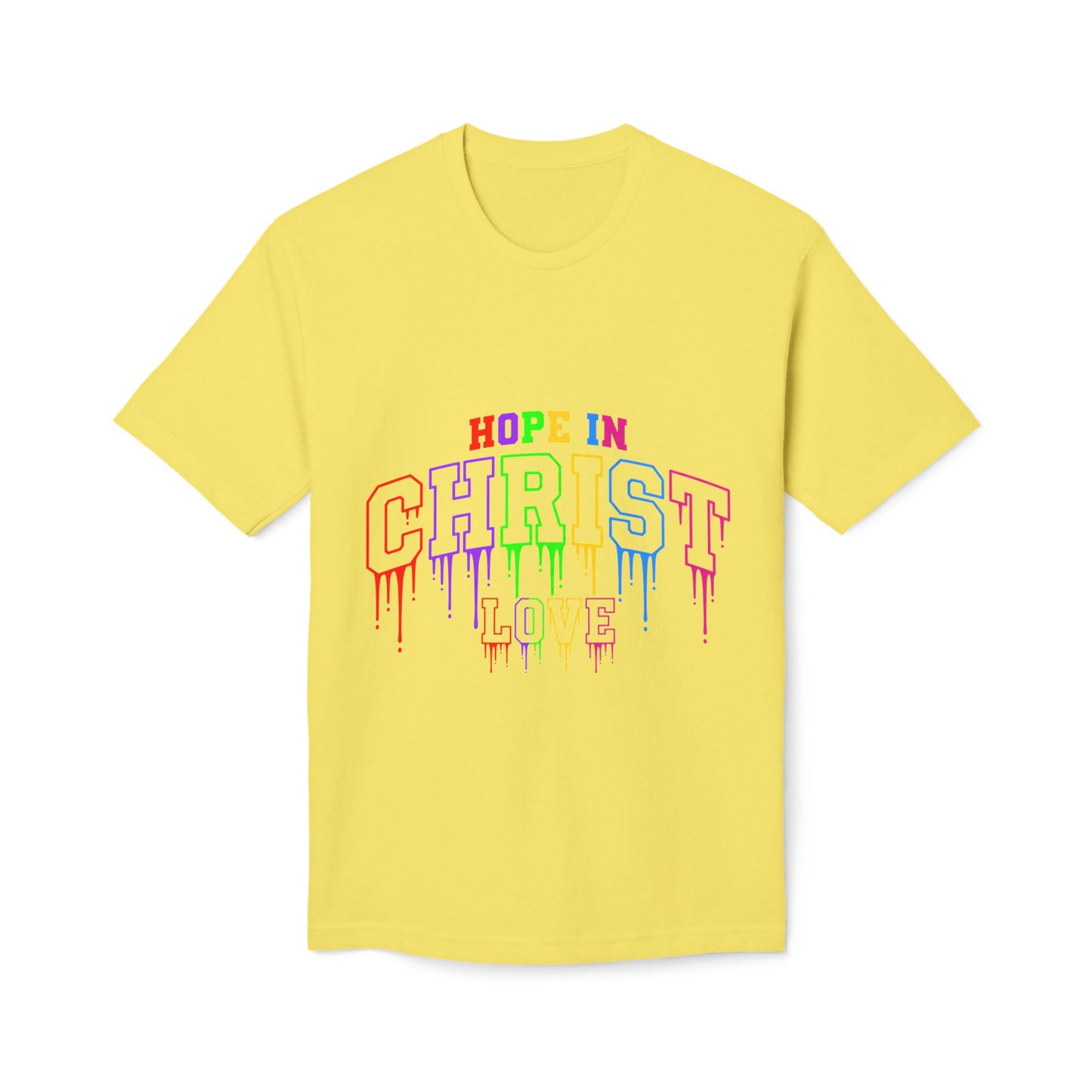 Hope in Christ Rainbow Drip T-Shirt