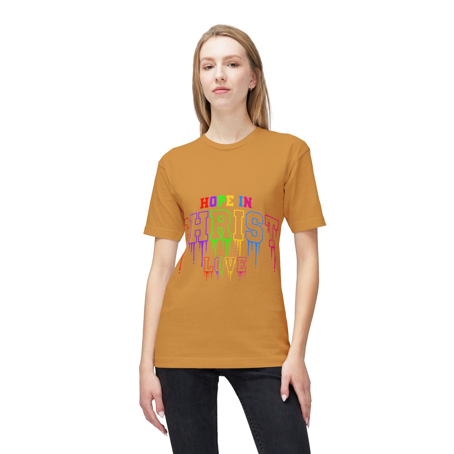 Hope in Christ Rainbow Drip T-Shirt