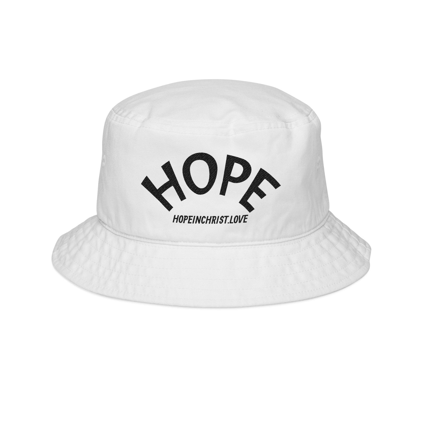 Hope Embroidered Bucket Hat — Faith-Based Casual Sun Hat