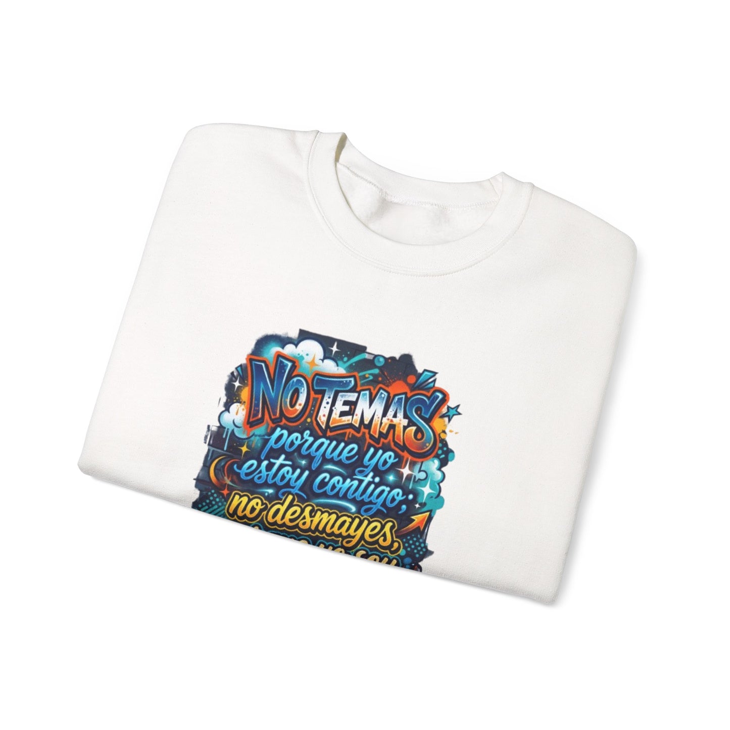 Sweatshirt — "No temas" Spanish Faith Crewneck (Isaías 41:10)