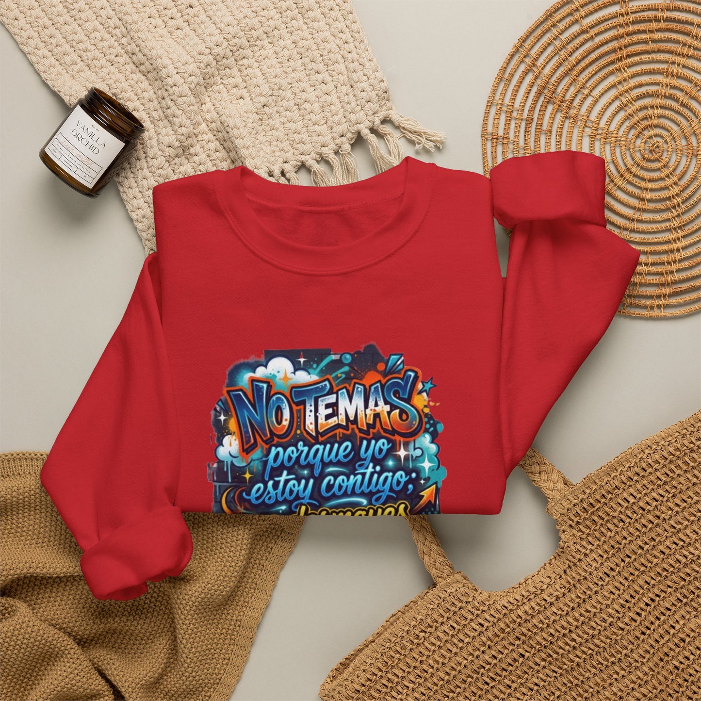 Sweatshirt — "No temas" Spanish Faith Crewneck (Isaías 41:10)
