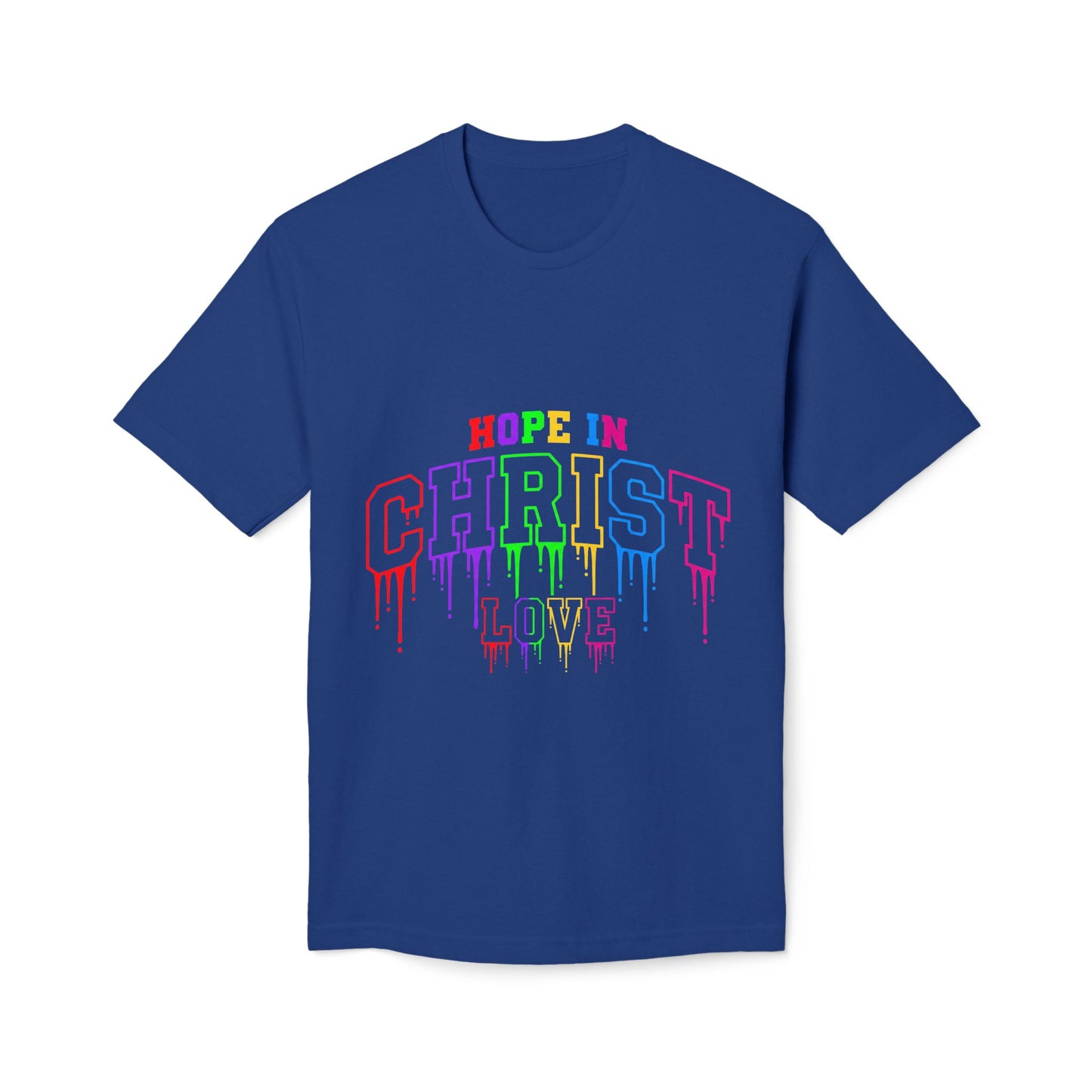 Hope in Christ Rainbow Drip T-Shirt