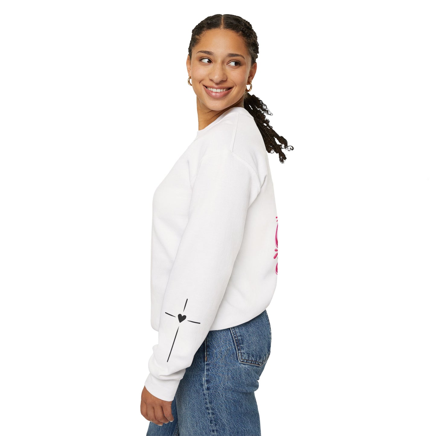 Hope Crewneck Sweatshirt — "Hope: Jesus never leaves you" Christian Faith Pullover