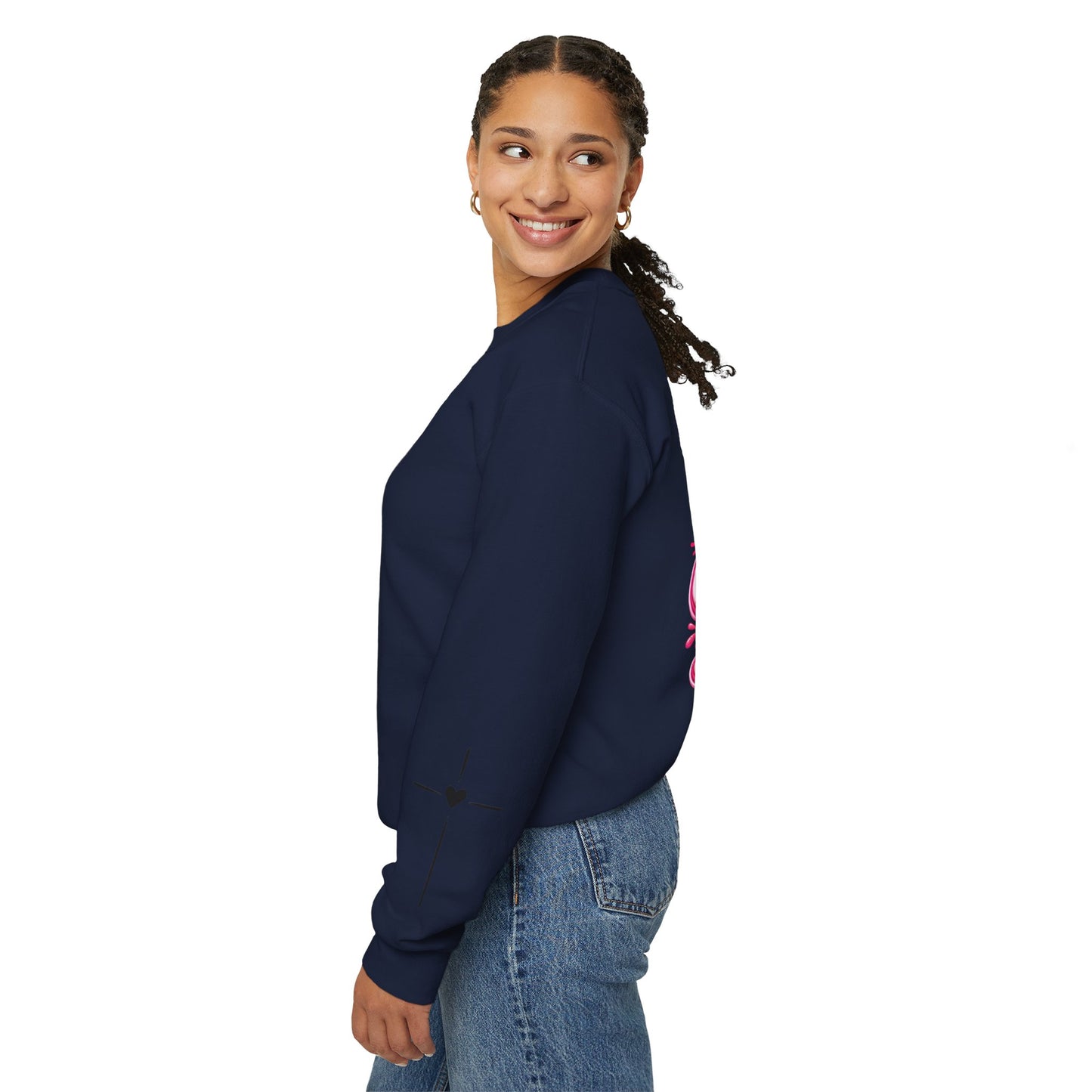 Hope Crewneck Sweatshirt — "Hope: Jesus never leaves you" Christian Faith Pullover