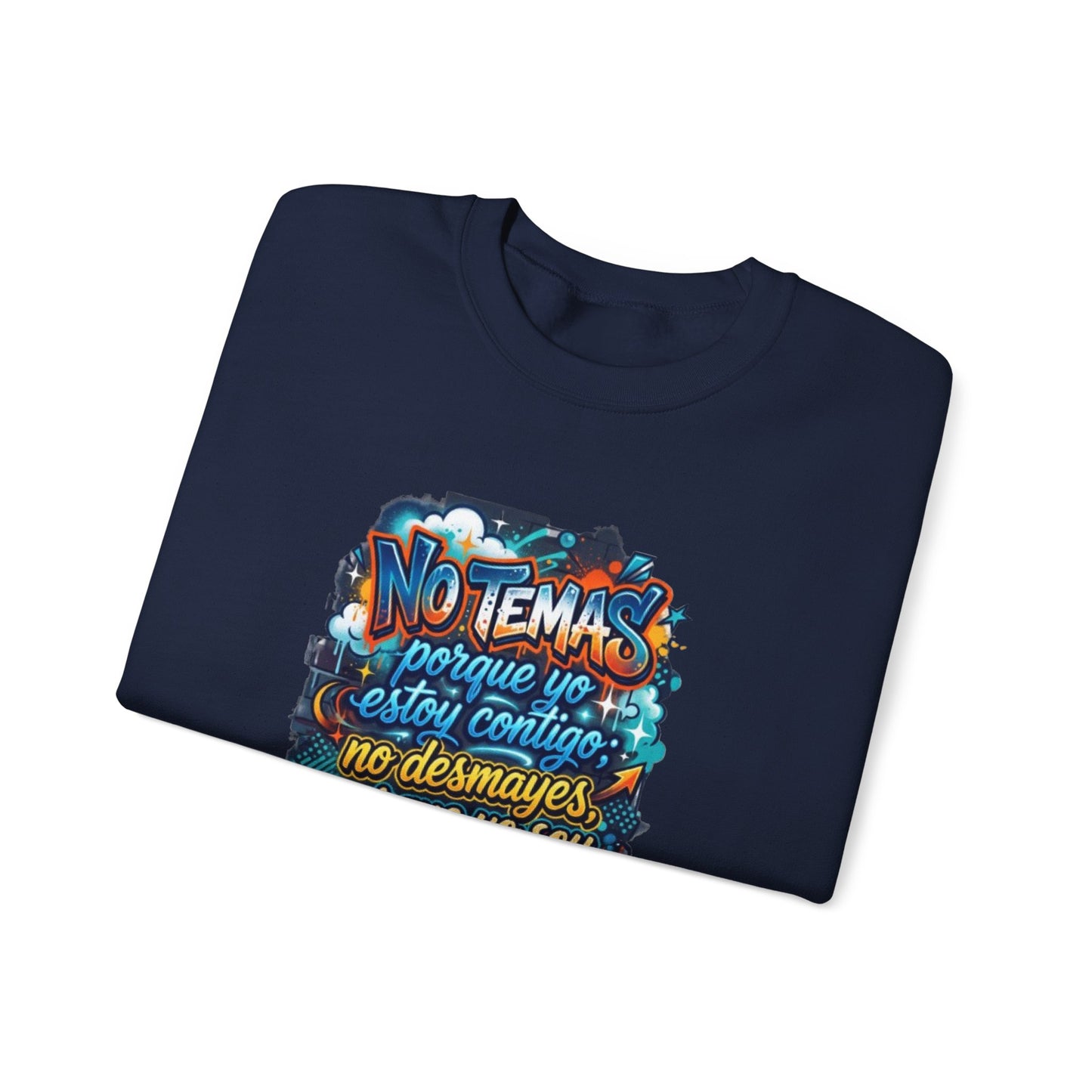 Sweatshirt — "No temas" Spanish Faith Crewneck (Isaías 41:10)