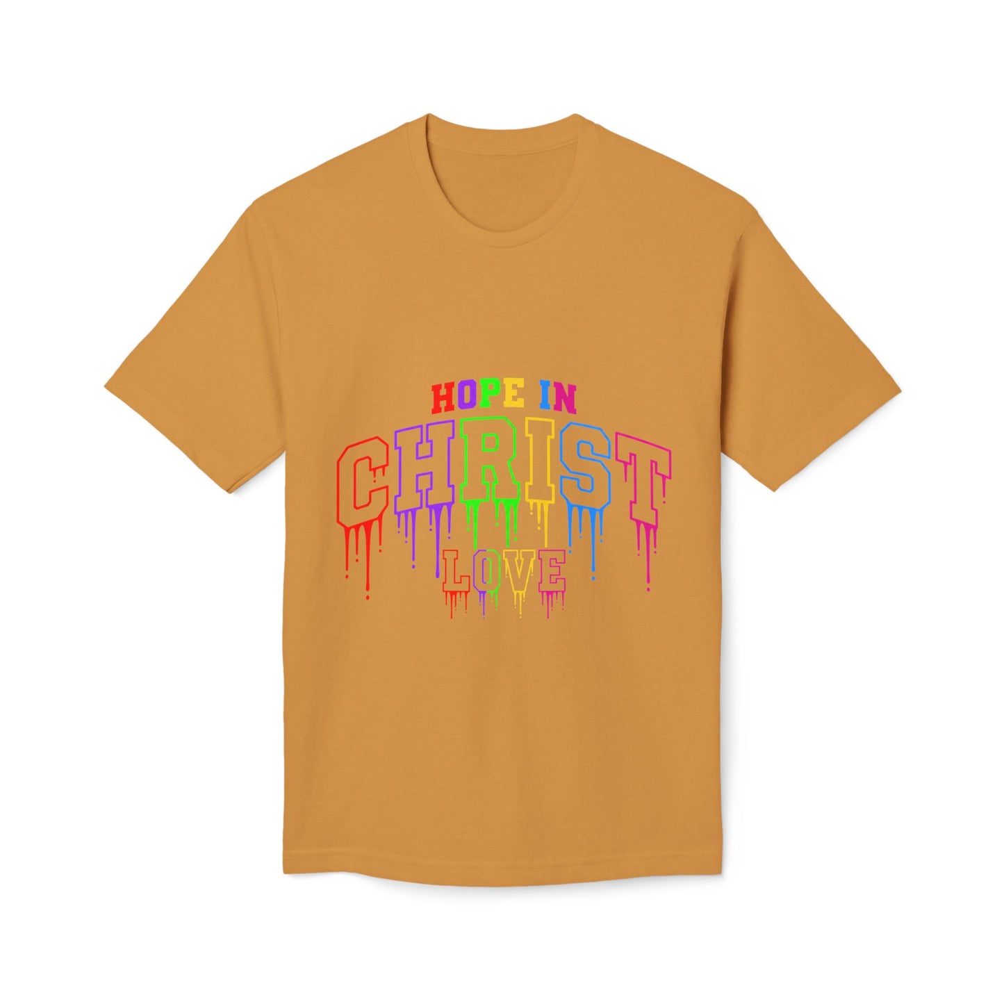 Hope in Christ Rainbow Drip T-Shirt