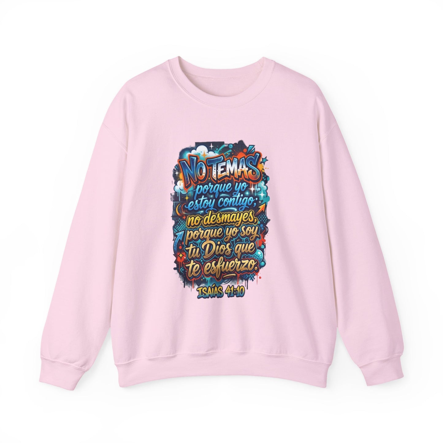 Sweatshirt — "No temas" Spanish Faith Crewneck (Isaías 41:10)
