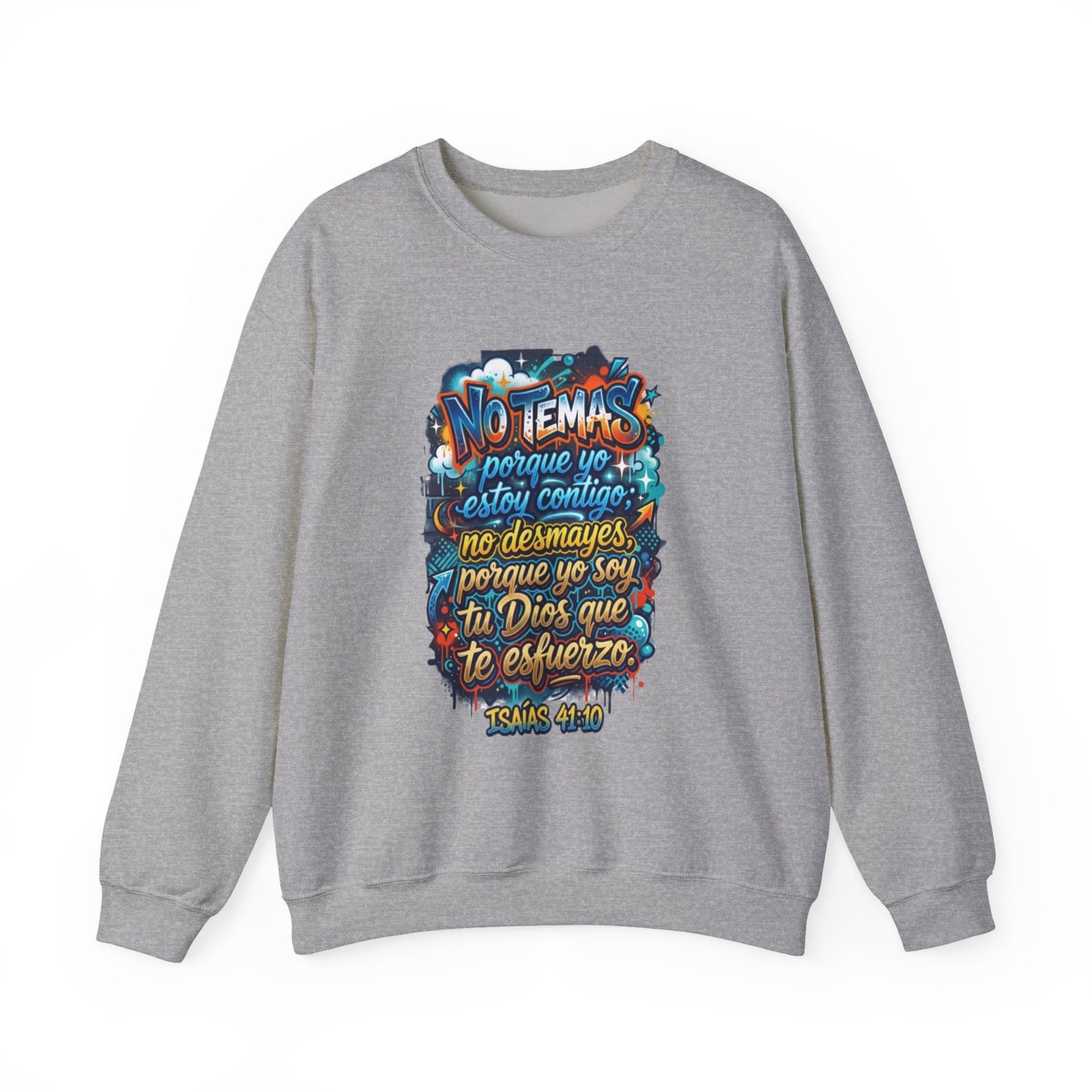 Sweatshirt — "No temas" Spanish Faith Crewneck (Isaías 41:10)