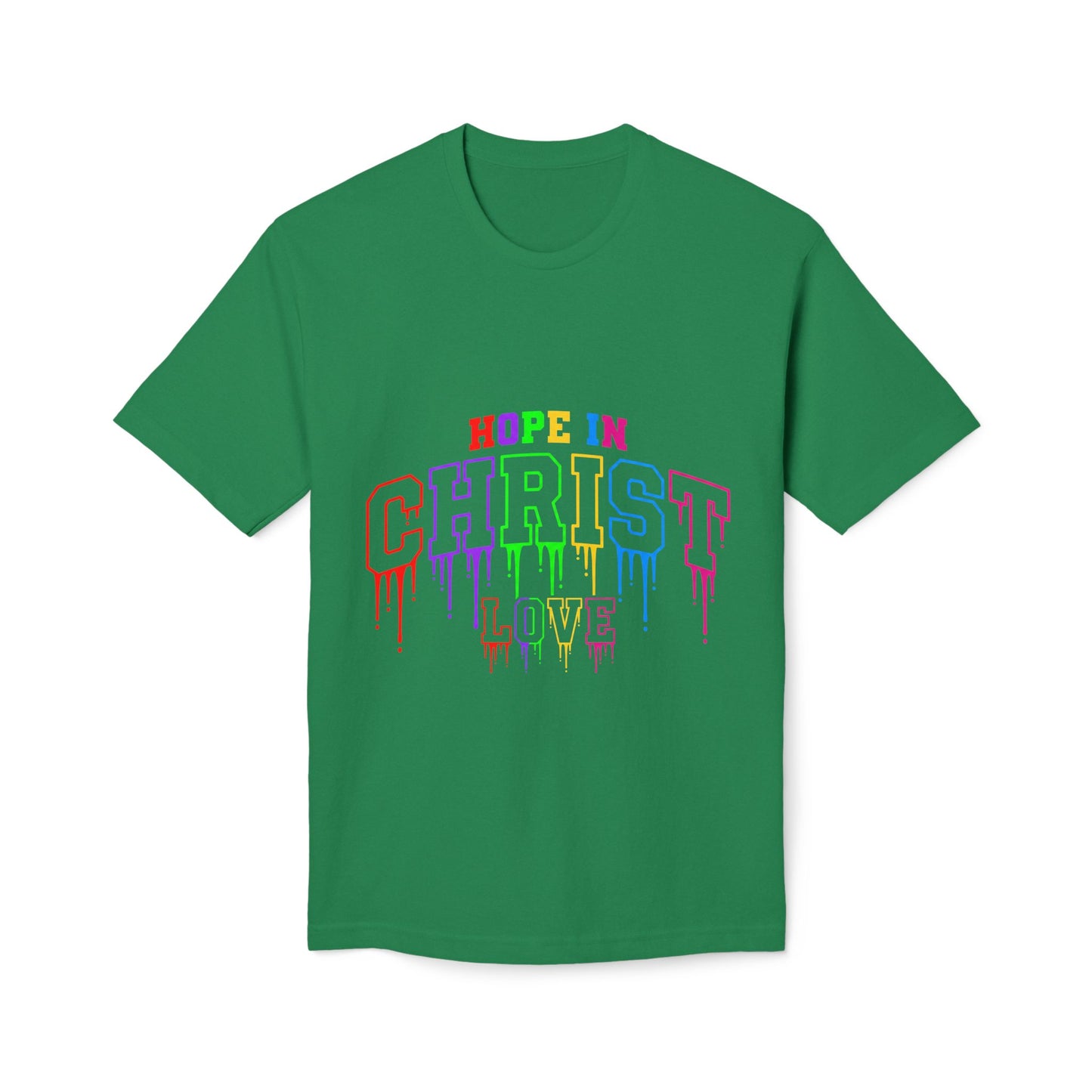 Hope in Christ Rainbow Drip T-Shirt