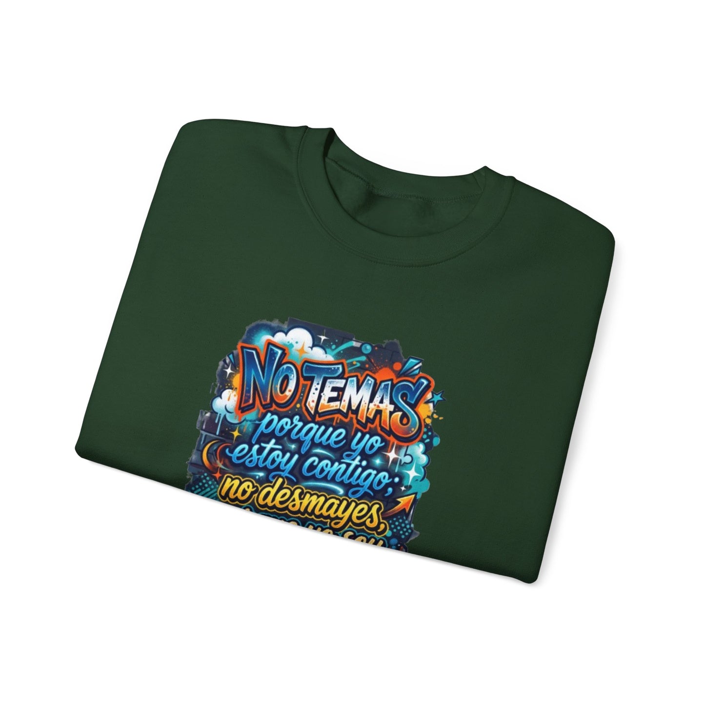 Sweatshirt — "No temas" Spanish Faith Crewneck (Isaías 41:10)