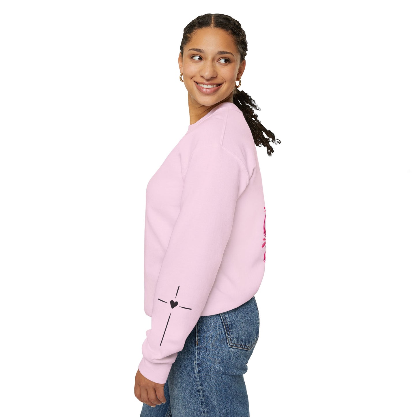 Hope Crewneck Sweatshirt — "Hope: Jesus never leaves you" Christian Faith Pullover