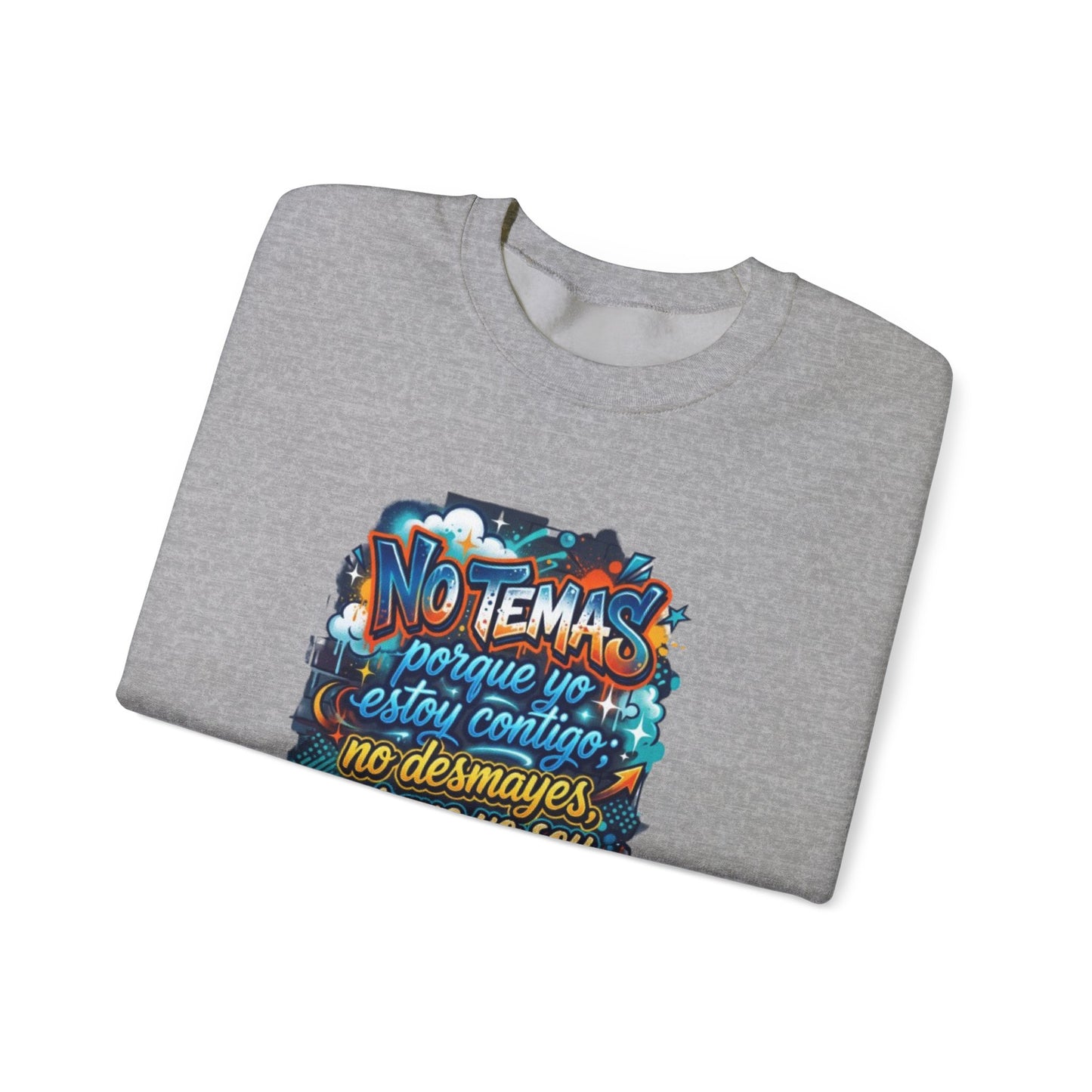 Sweatshirt — "No temas" Spanish Faith Crewneck (Isaías 41:10)