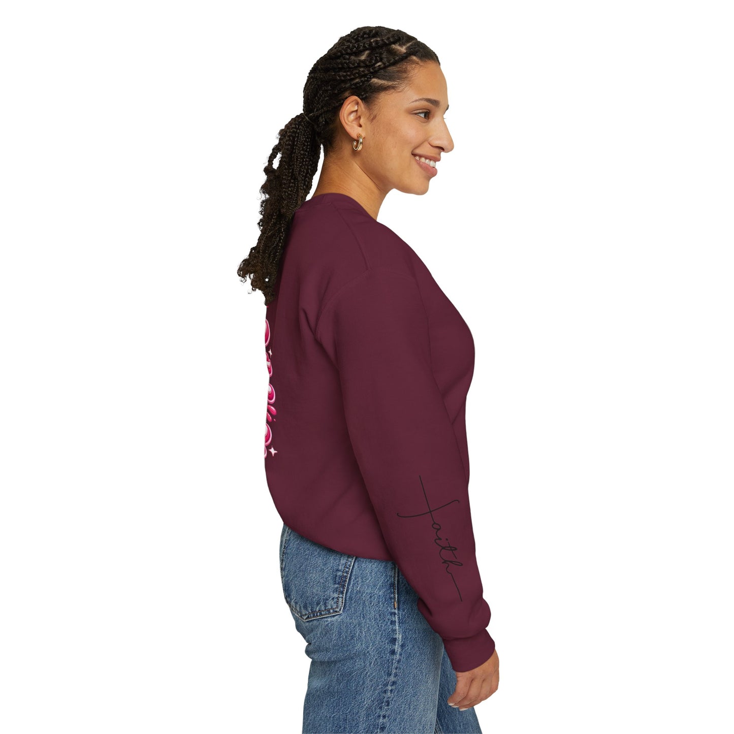 Hope Crewneck Sweatshirt — "Hope: Jesus never leaves you" Christian Faith Pullover