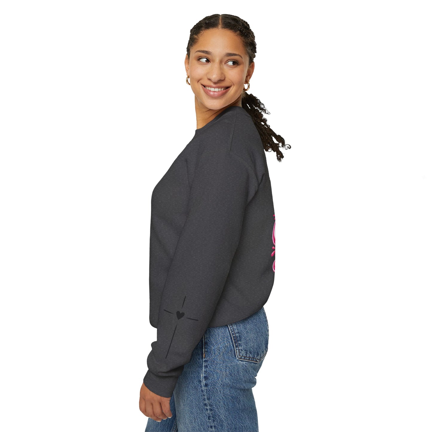 Hope Crewneck Sweatshirt — "Hope: Jesus never leaves you" Christian Faith Pullover