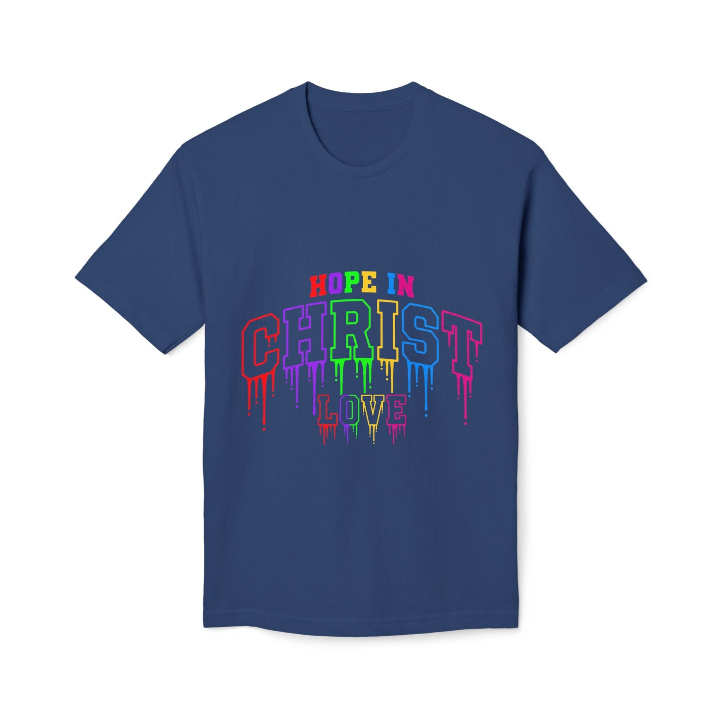 Hope in Christ Rainbow Drip T-Shirt