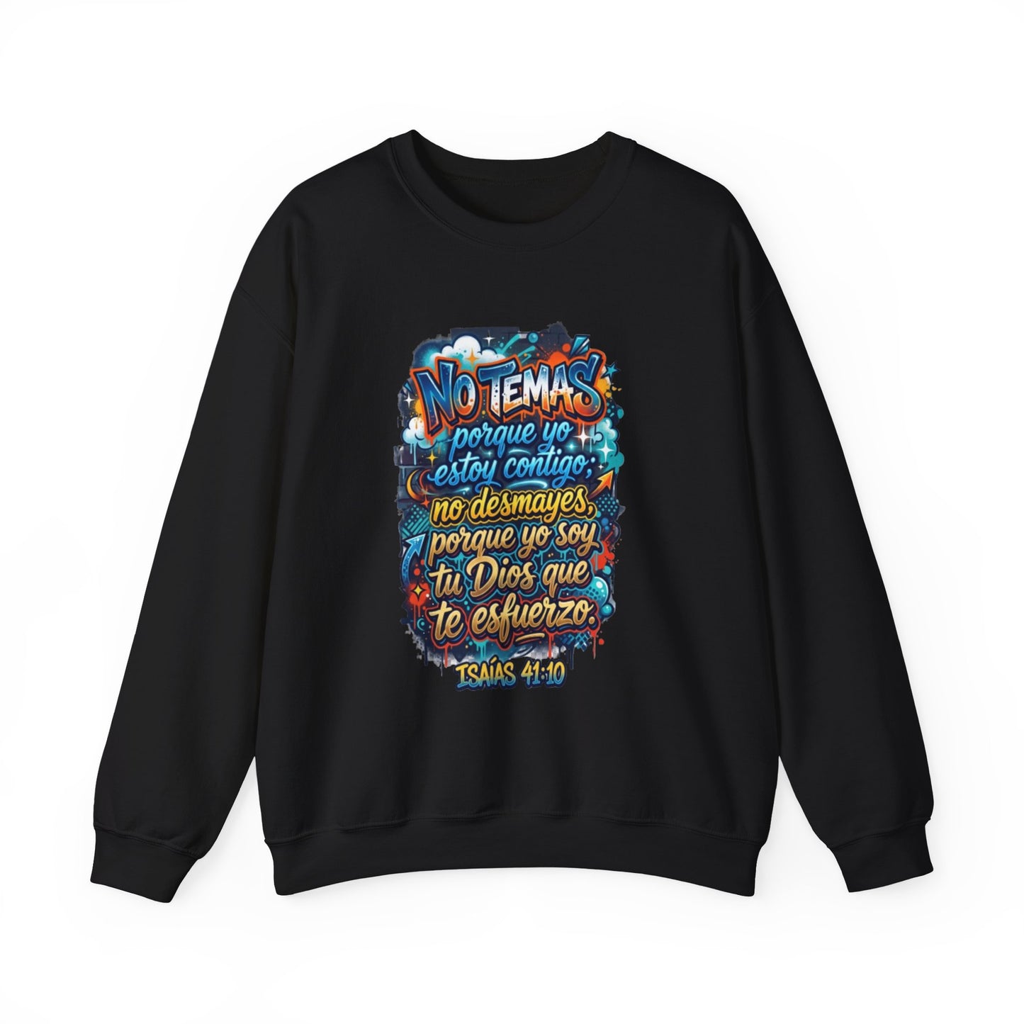 Sweatshirt — "No temas" Spanish Faith Crewneck (Isaías 41:10)