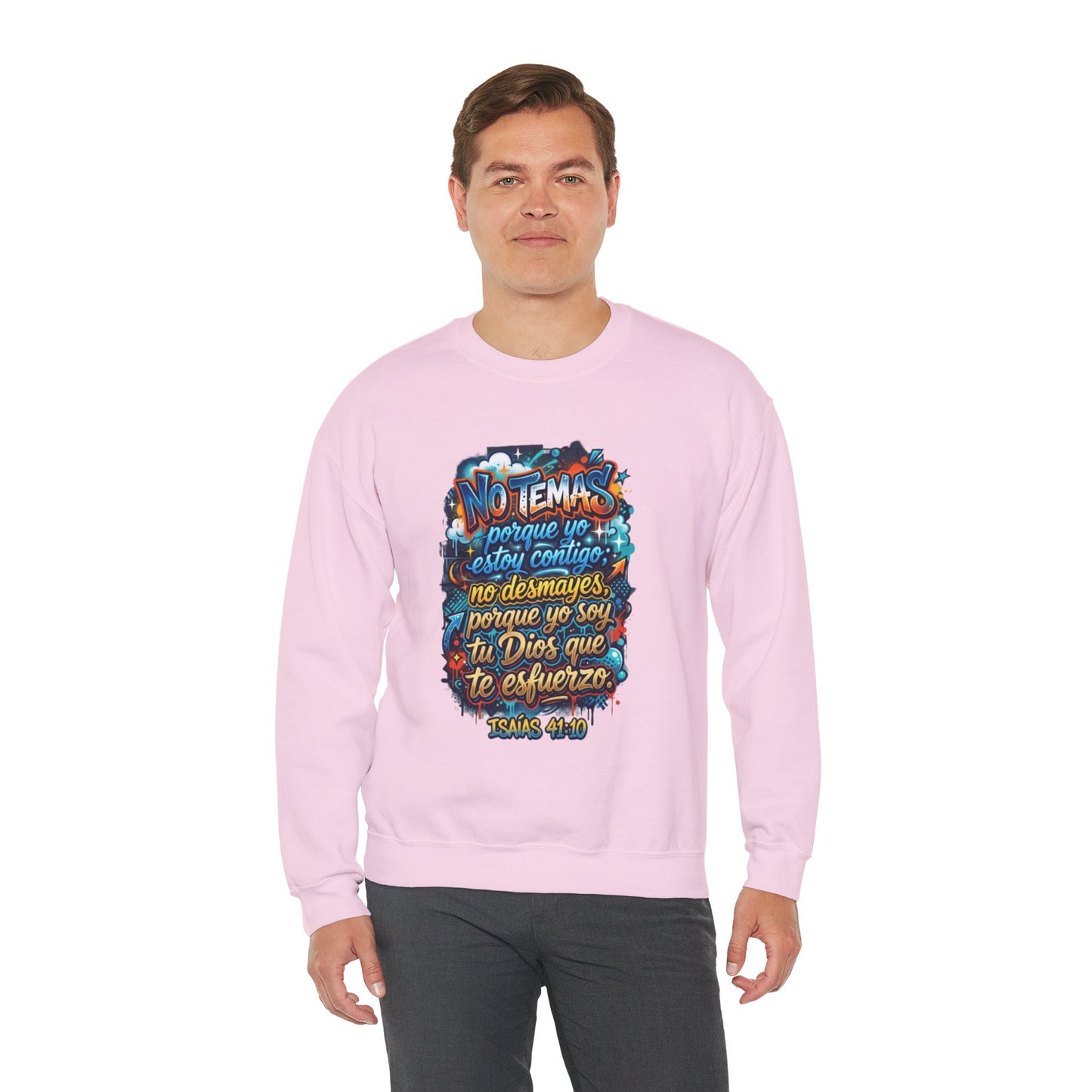 Sweatshirt — "No temas" Spanish Faith Crewneck (Isaías 41:10)