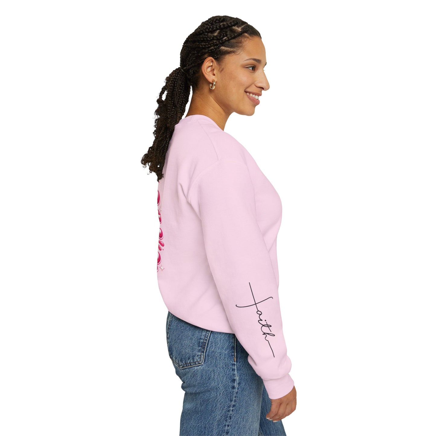 Hope Crewneck Sweatshirt — "Hope: Jesus never leaves you" Christian Faith Pullover