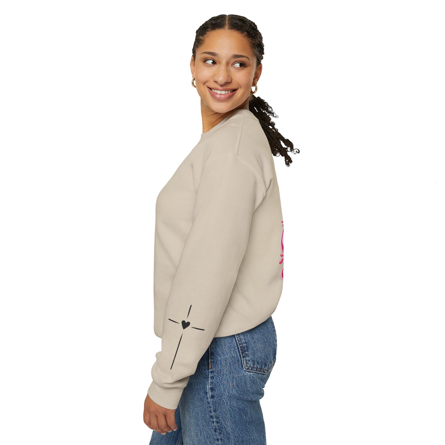 Hope Crewneck Sweatshirt — "Hope: Jesus never leaves you" Christian Faith Pullover