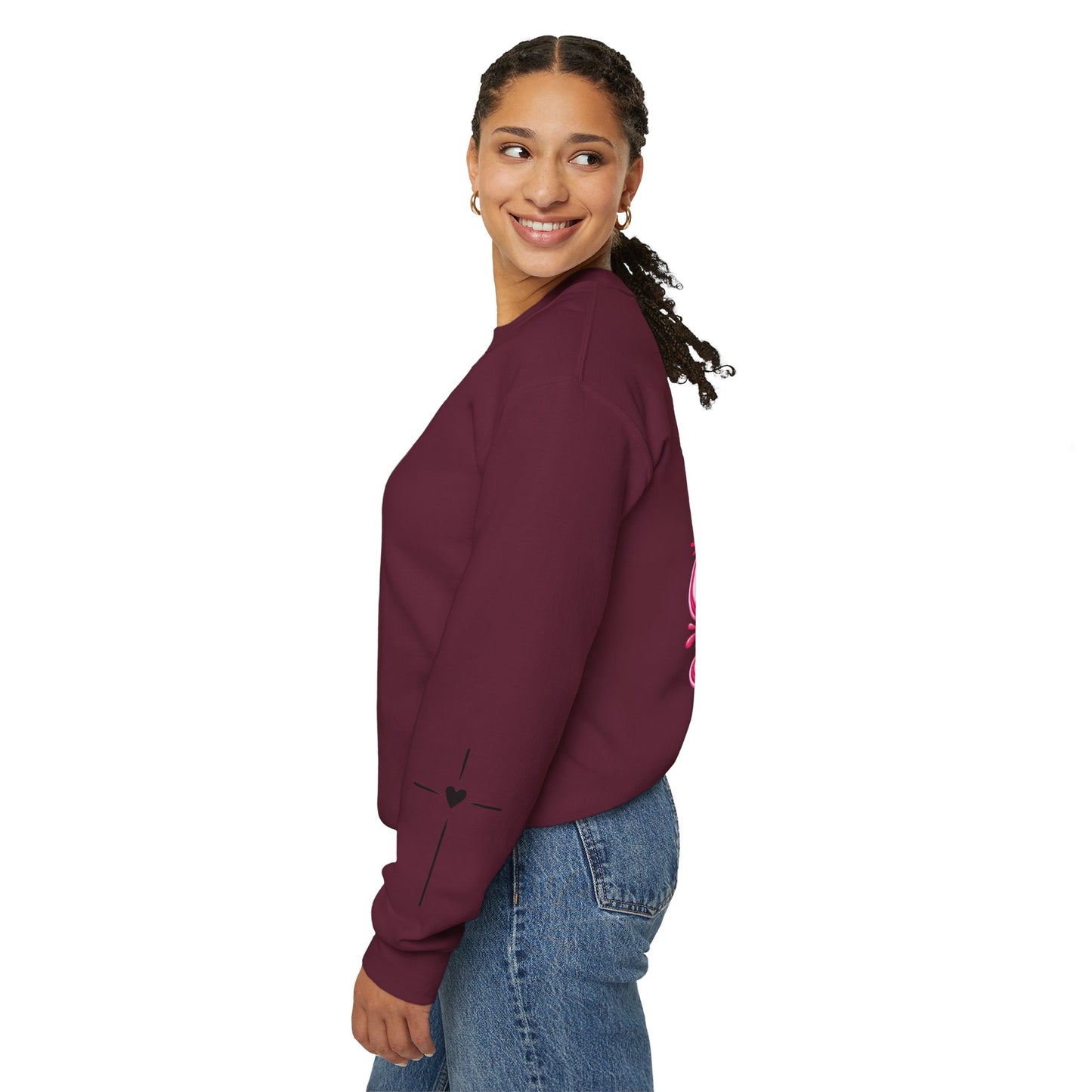 Hope Crewneck Sweatshirt — "Hope: Jesus never leaves you" Christian Faith Pullover