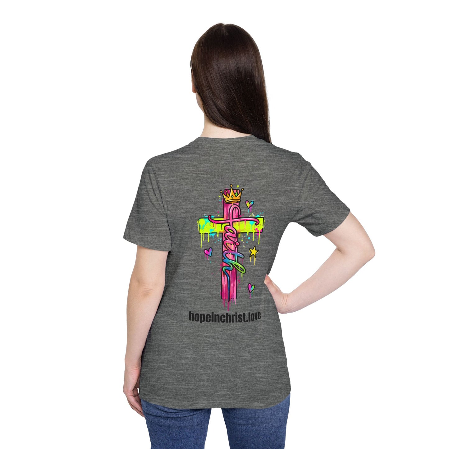 God Never Leaves You T‑Shirt — Hebrews 13:5 Inspirational Christian Tee