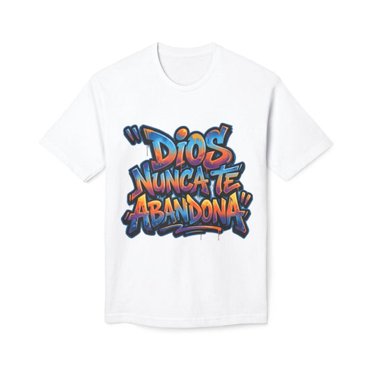 Dios Nunca Te Abandona Graphic T-Shirt — Colorful Spanish Faith Tee
