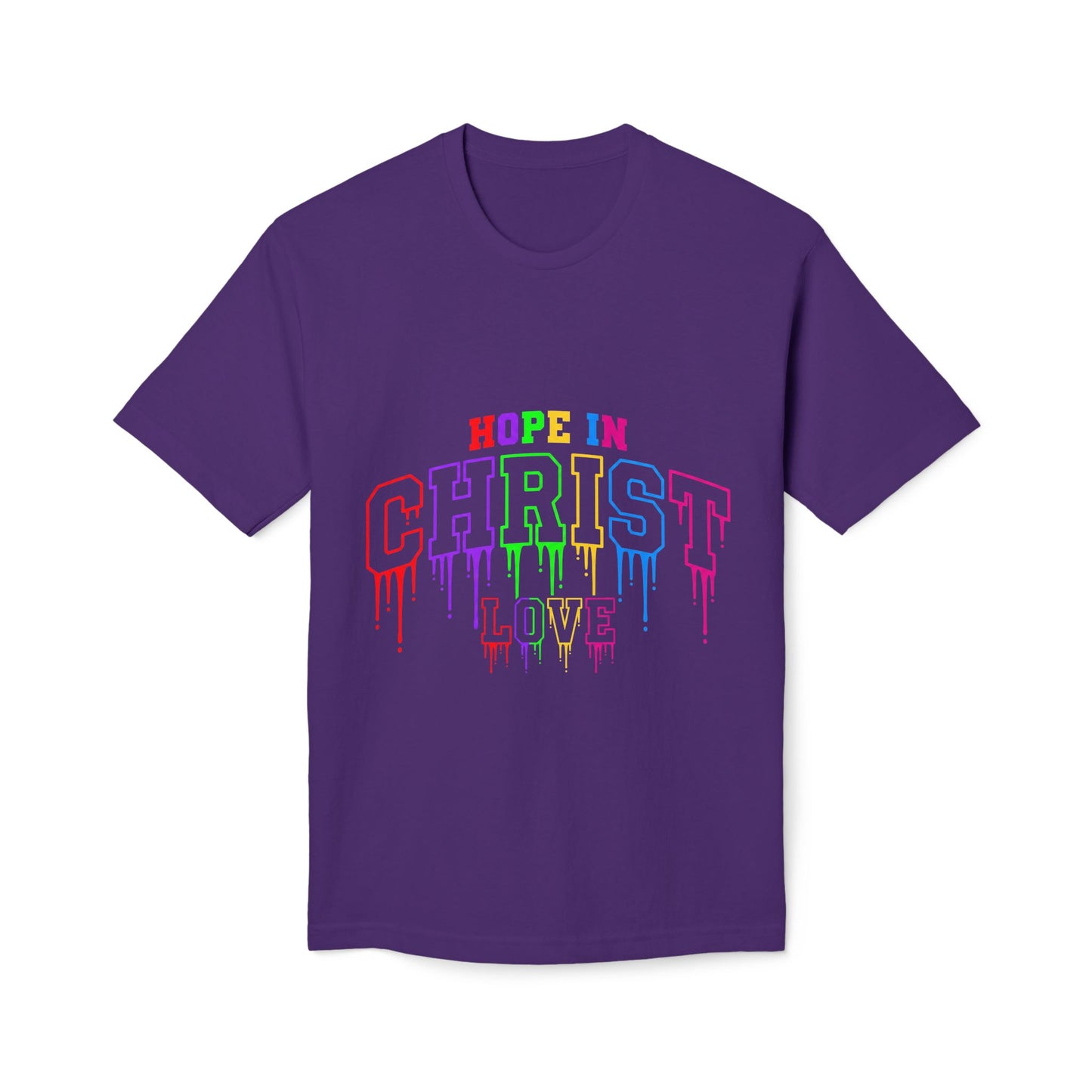 Hope in Christ Rainbow Drip T-Shirt