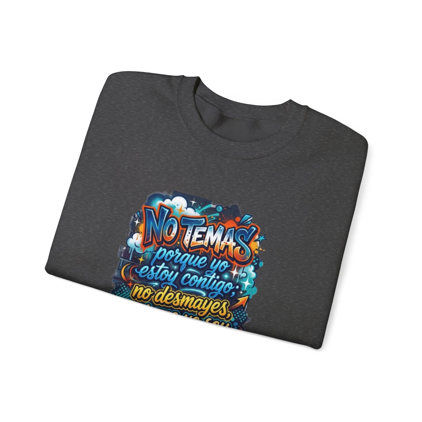 Sweatshirt — "No temas" Spanish Faith Crewneck (Isaías 41:10)