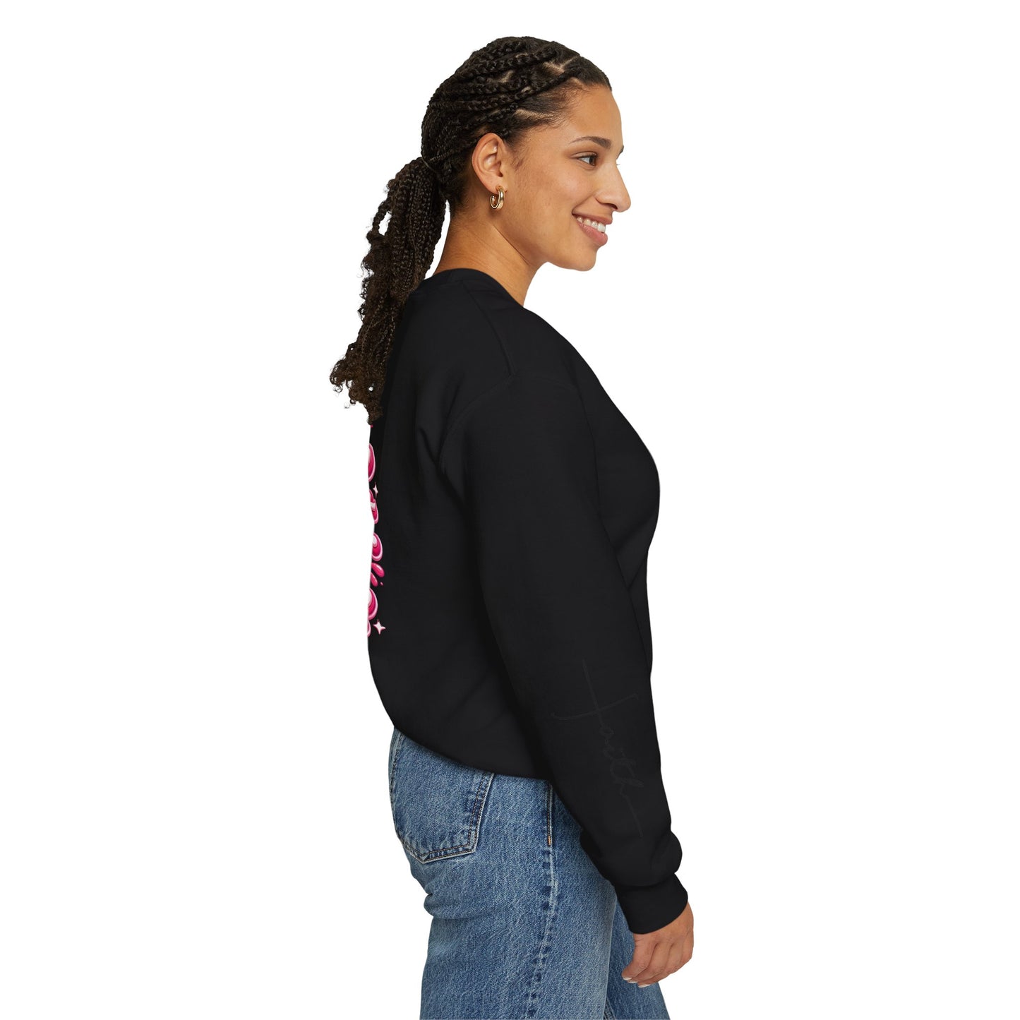 Hope Crewneck Sweatshirt — "Hope: Jesus never leaves you" Christian Faith Pullover
