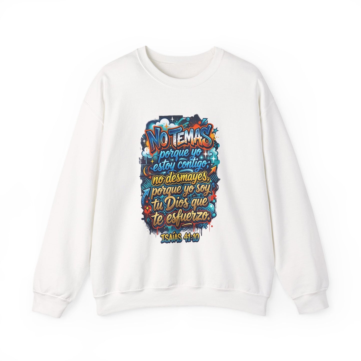 Sweatshirt — "No temas" Spanish Faith Crewneck (Isaías 41:10)