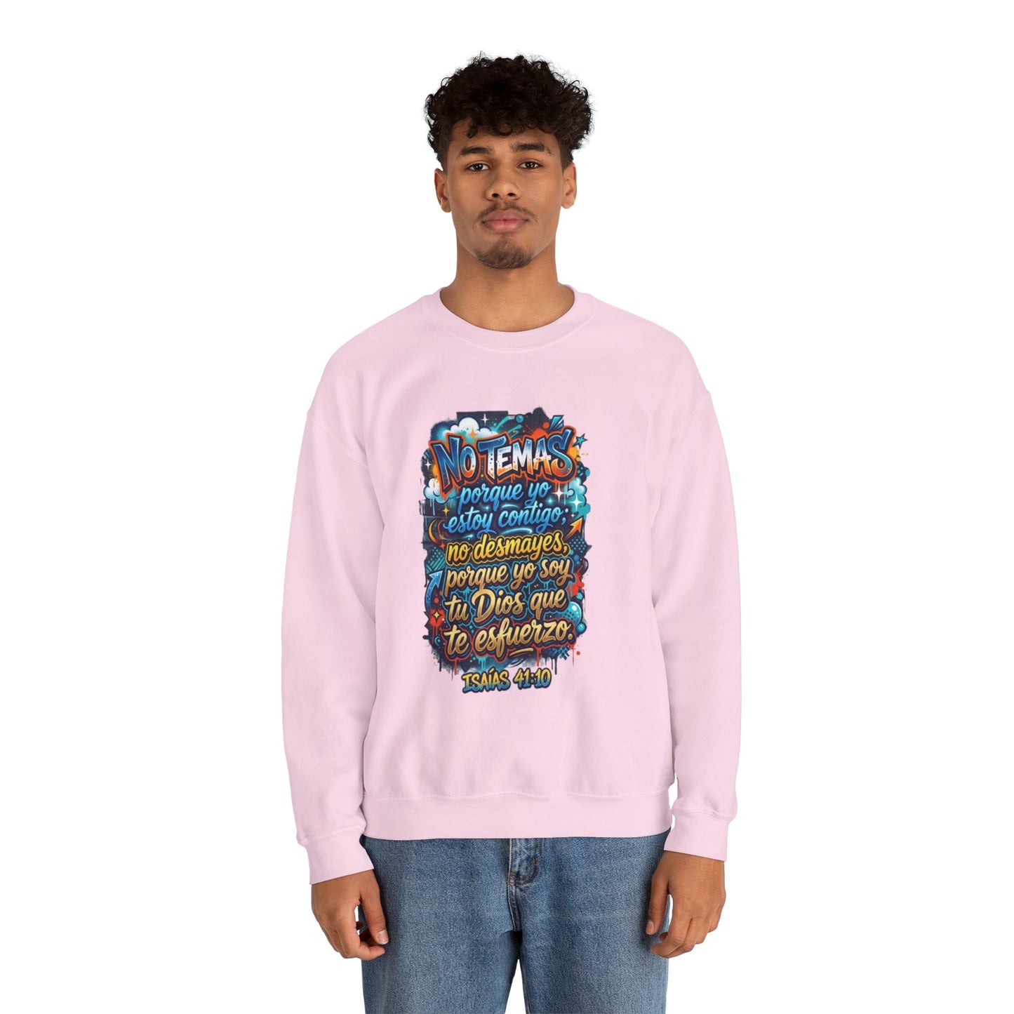 Sweatshirt — "No temas" Spanish Faith Crewneck (Isaías 41:10)