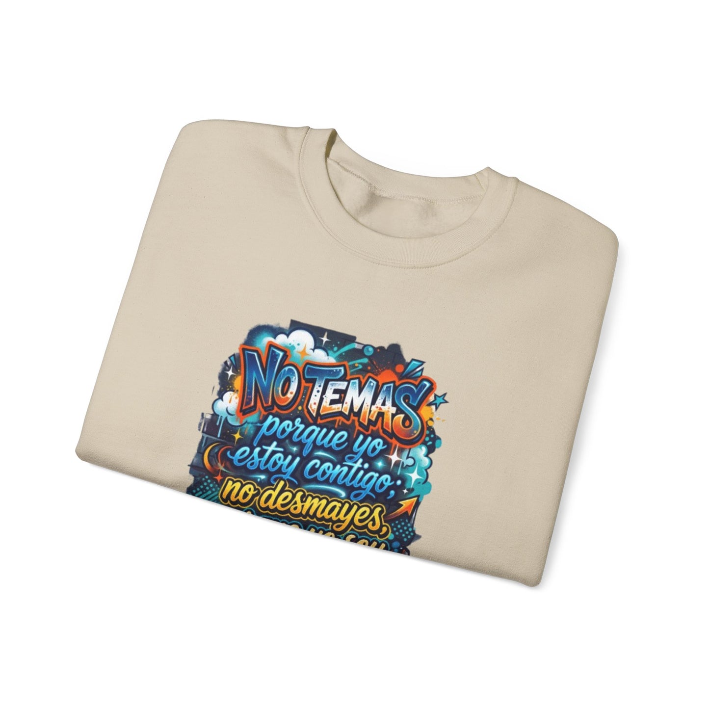 Sweatshirt — "No temas" Spanish Faith Crewneck (Isaías 41:10)