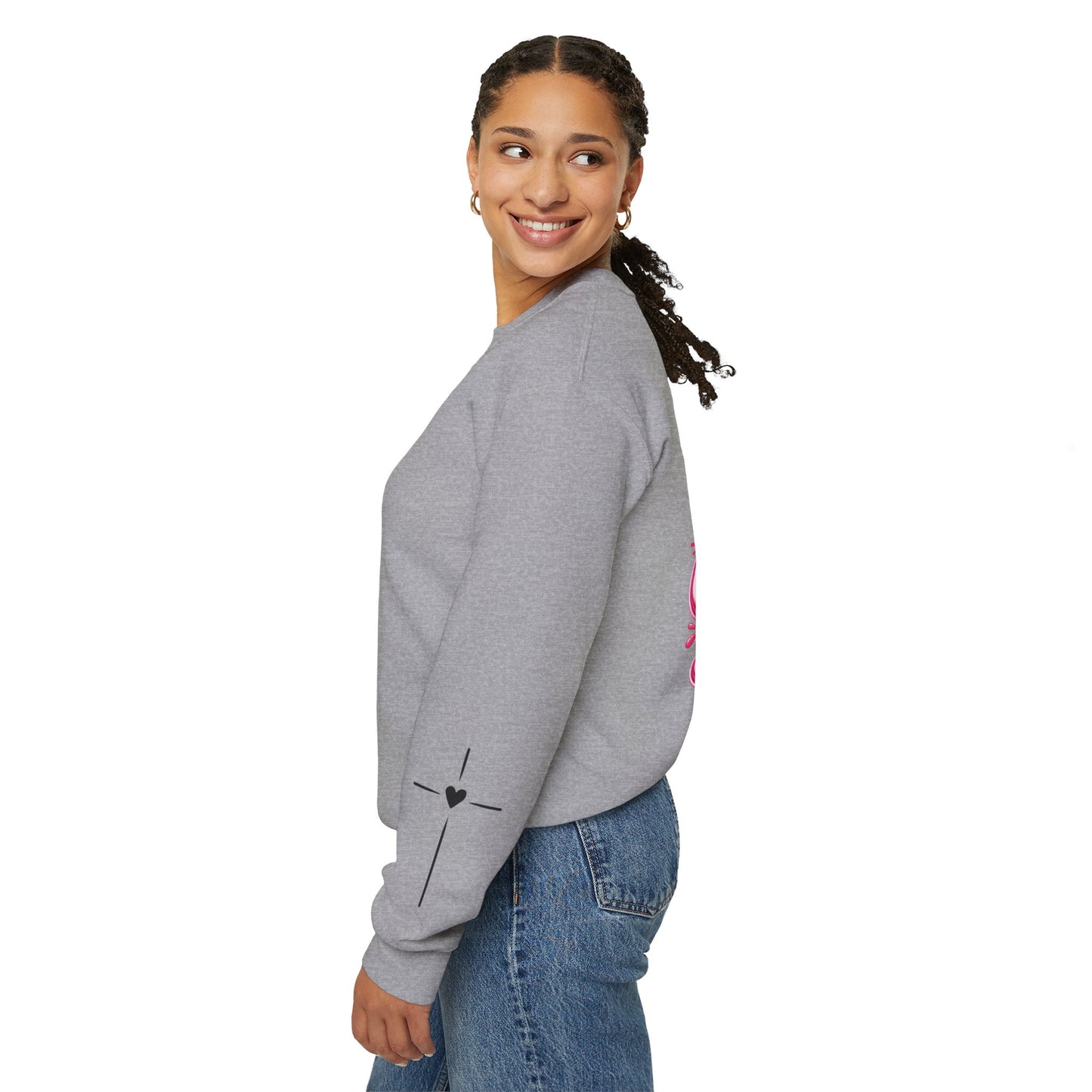 Hope Crewneck Sweatshirt — "Hope: Jesus never leaves you" Christian Faith Pullover