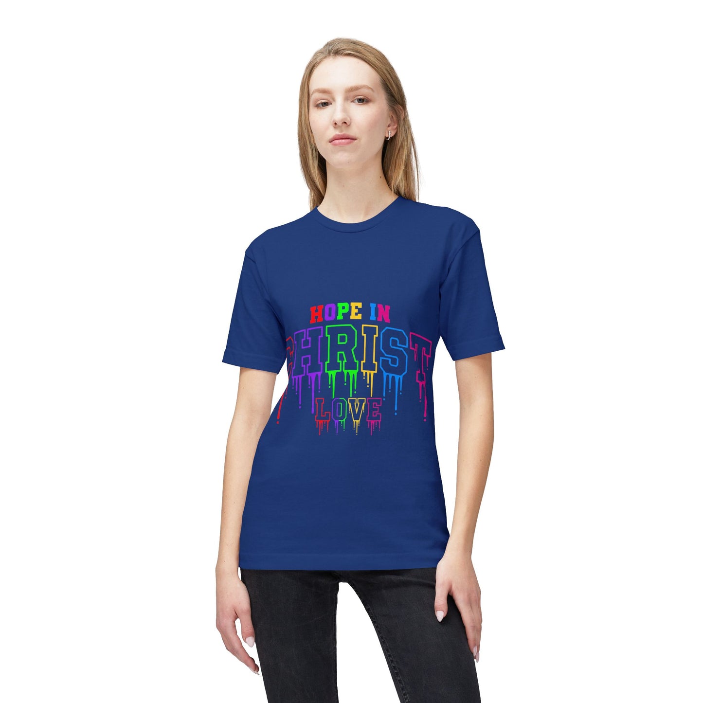 Hope in Christ Rainbow Drip T-Shirt