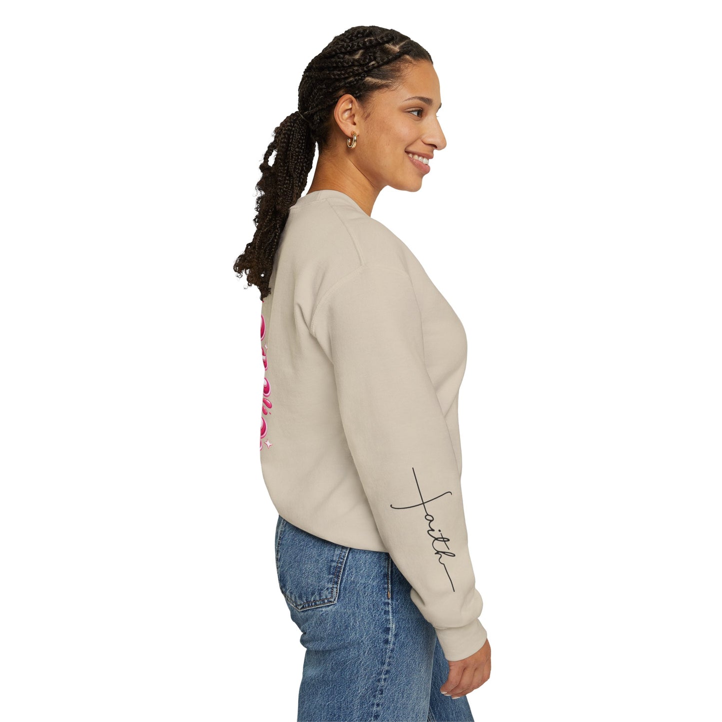 Hope Crewneck Sweatshirt — "Hope: Jesus never leaves you" Christian Faith Pullover
