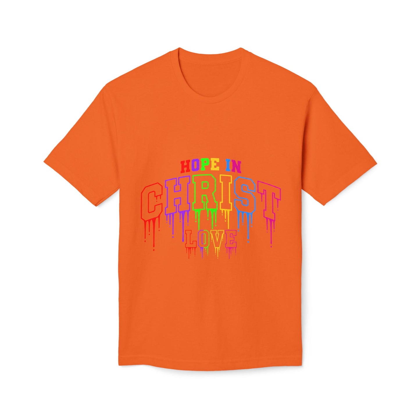 Hope in Christ Rainbow Drip T-Shirt