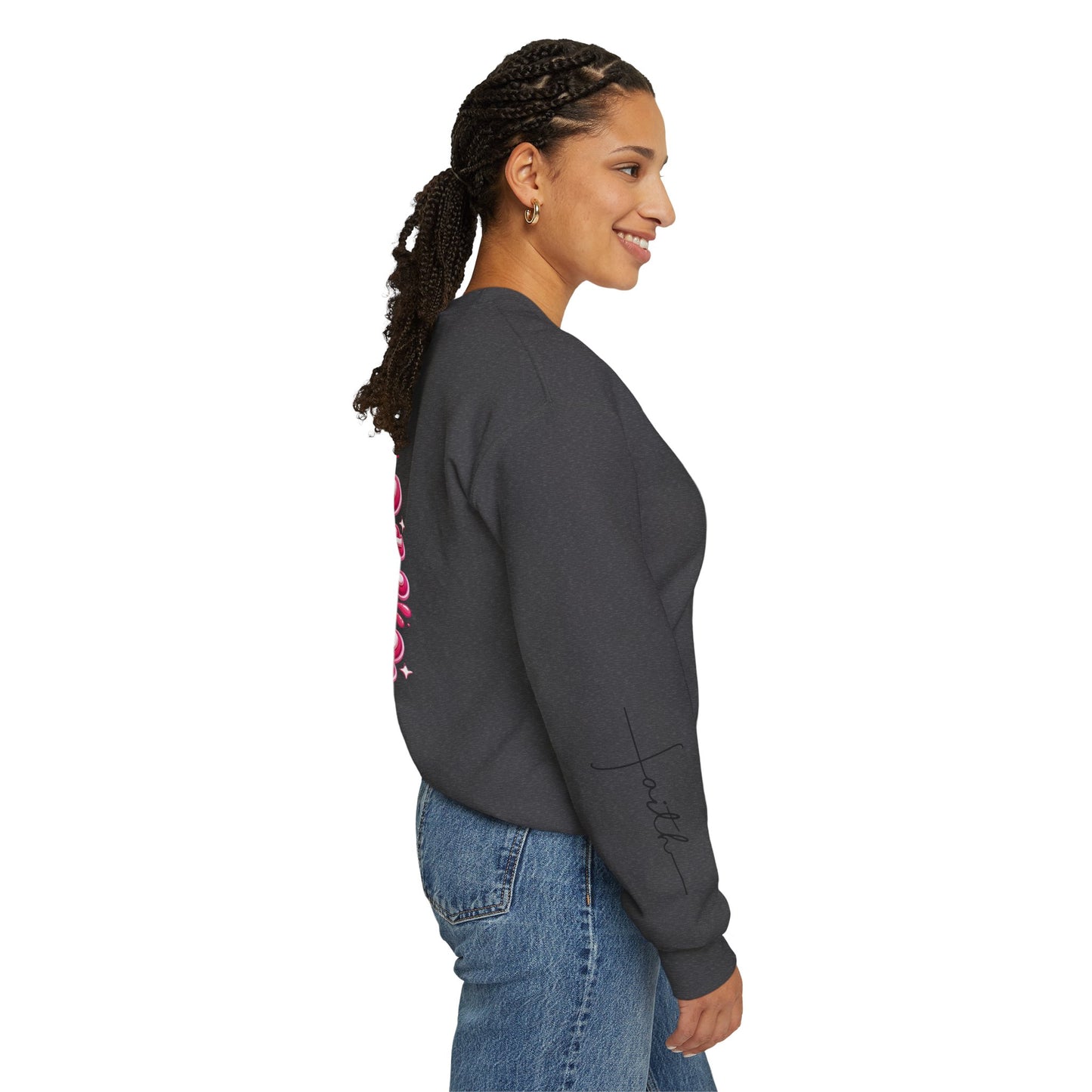 Hope Crewneck Sweatshirt — "Hope: Jesus never leaves you" Christian Faith Pullover