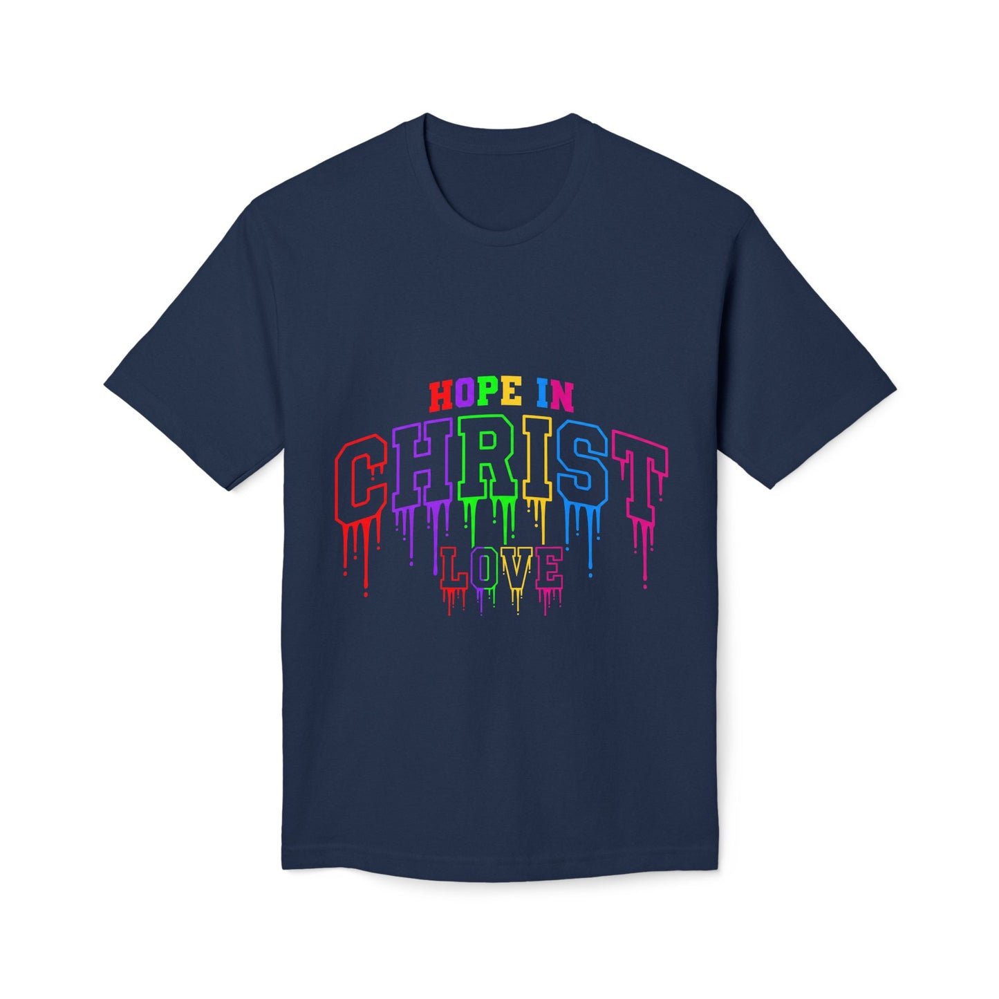 Hope in Christ Rainbow Drip T-Shirt
