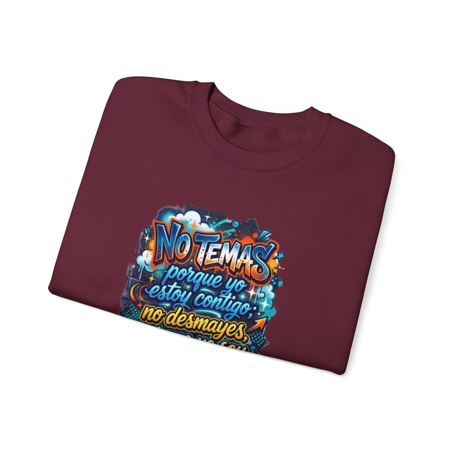 Sweatshirt — "No temas" Spanish Faith Crewneck (Isaías 41:10)