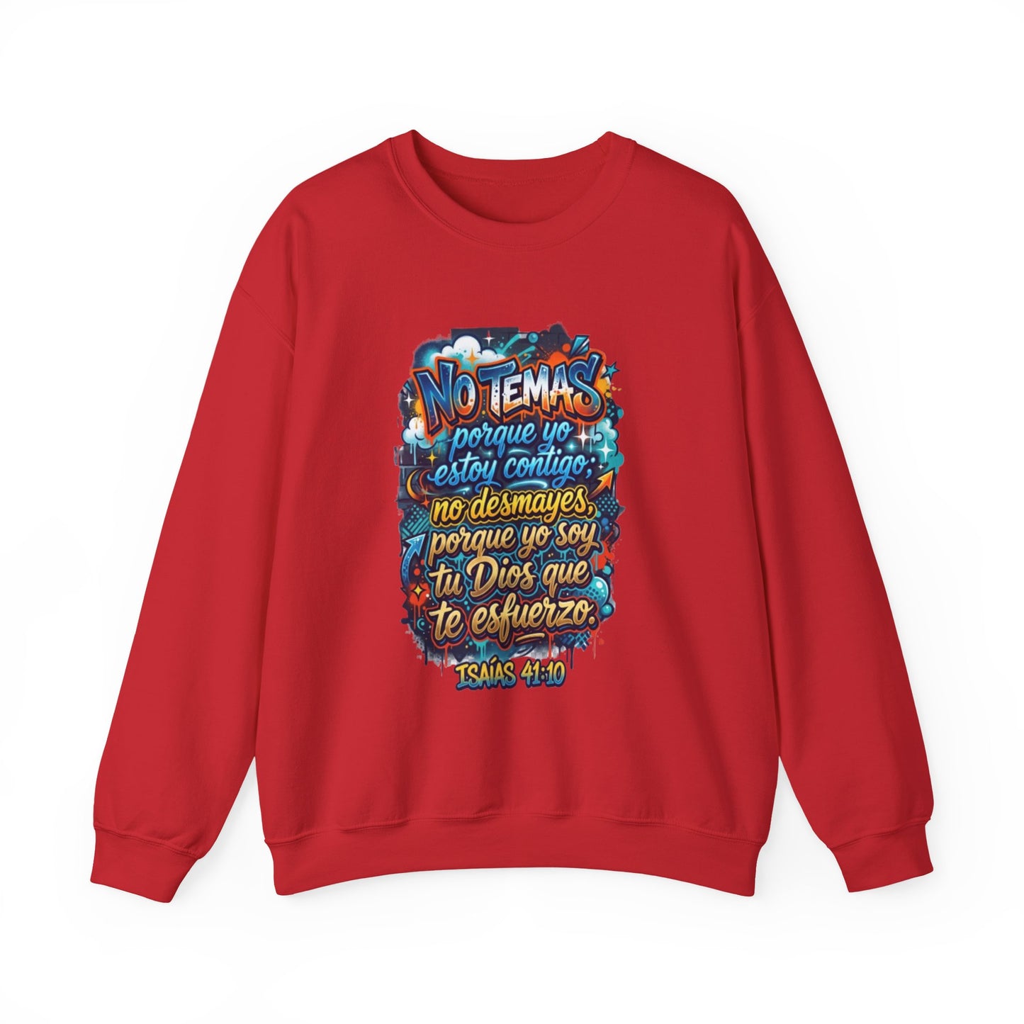 Sweatshirt — "No temas" Spanish Faith Crewneck (Isaías 41:10)