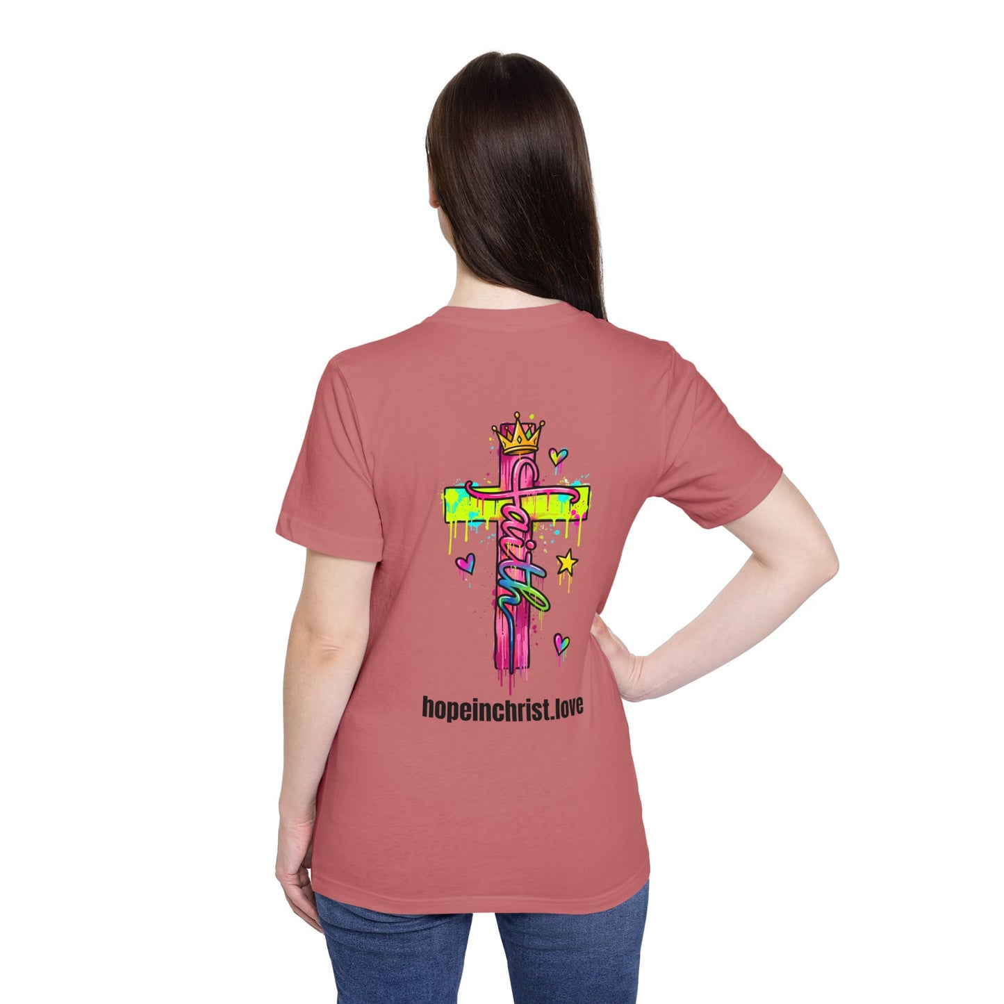 God Never Leaves You T‑Shirt — Hebrews 13:5 Inspirational Christian Tee